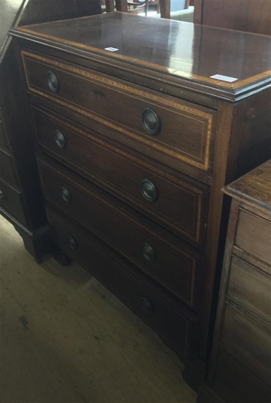 Inlaid Georgian chest of drawers